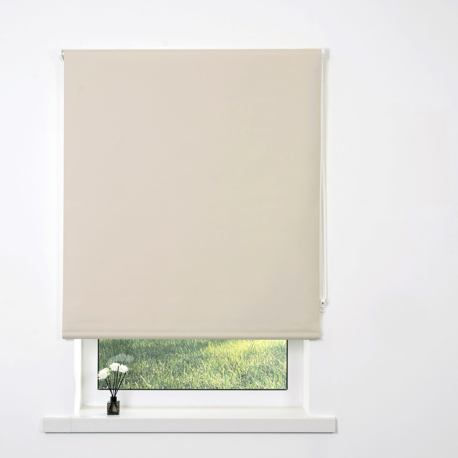 Plain Blackout Blinds Oat 180cm Image 1