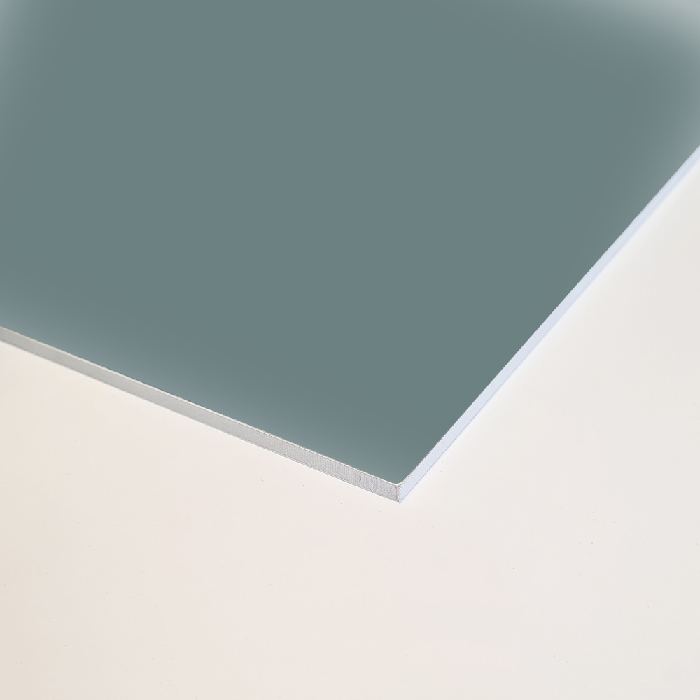 Wetwall Alloy Glacier White and Neptune Blue Double Sided Shower Wall Panel 1220mm Image 3