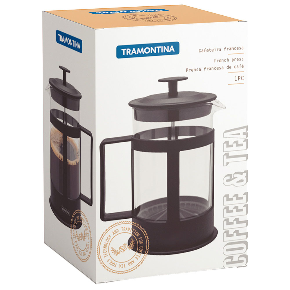 Tramontina 1L Black French Press Coffee Maker Image 8