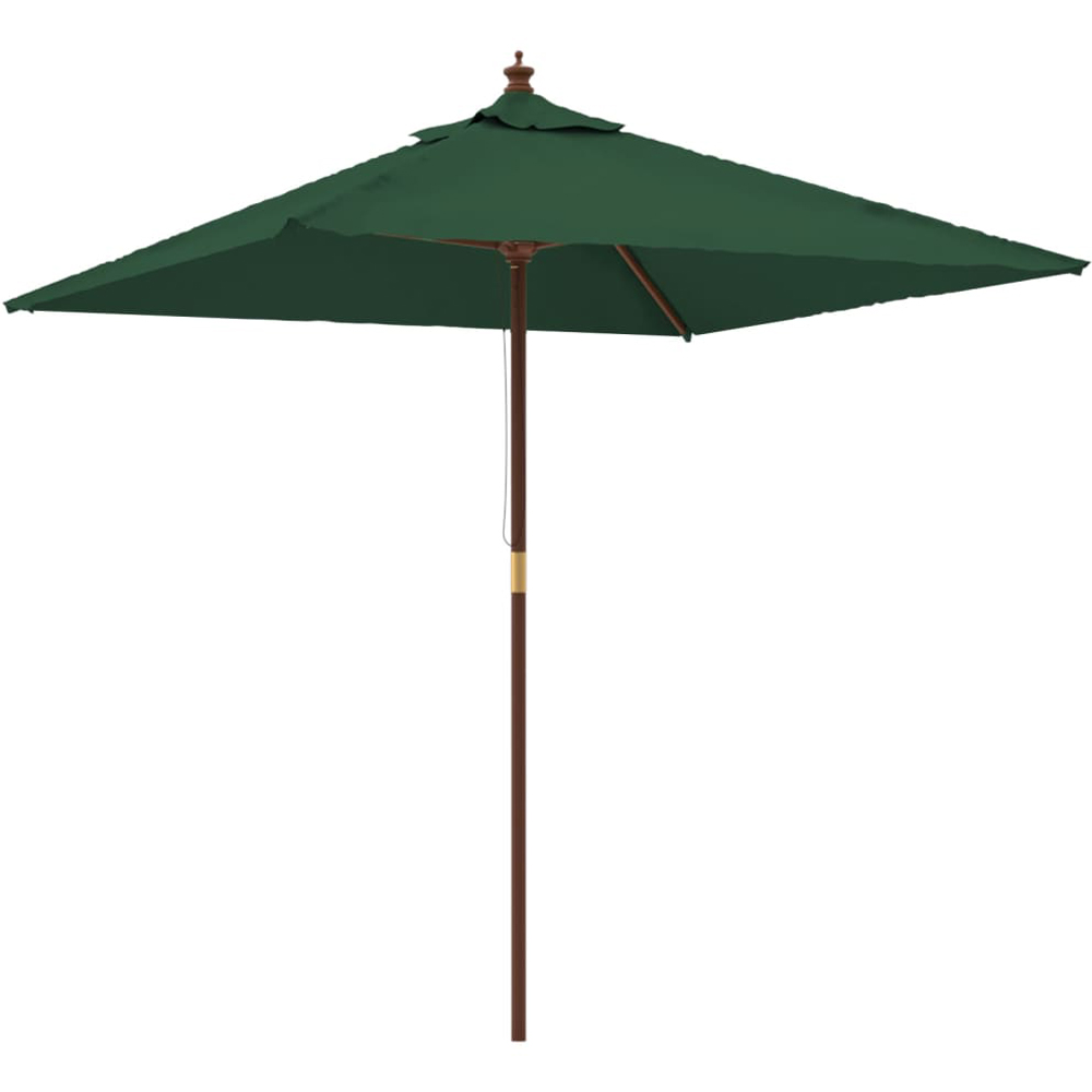 vidaXL Green Garden Parasol 3m Image 1