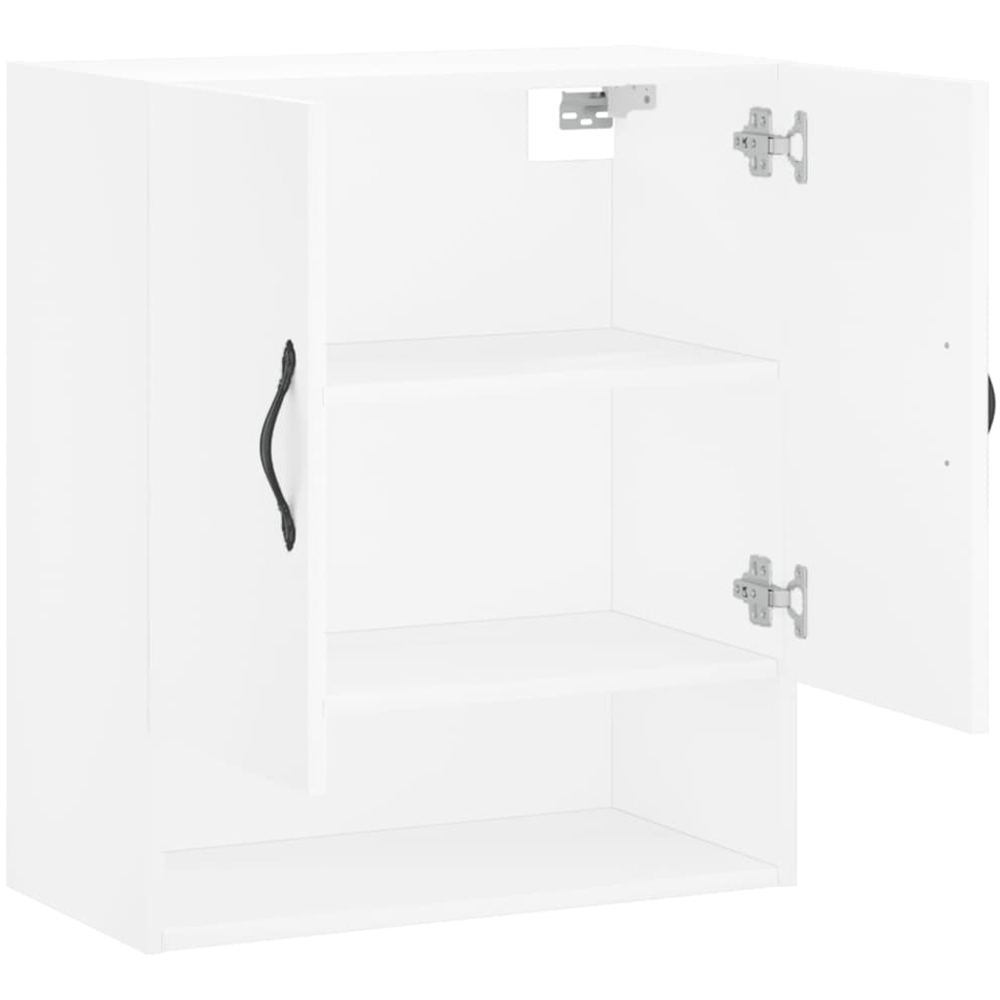 vidaXL 2 Door Single Shelf White Wall Mounted Cabinet Image 6