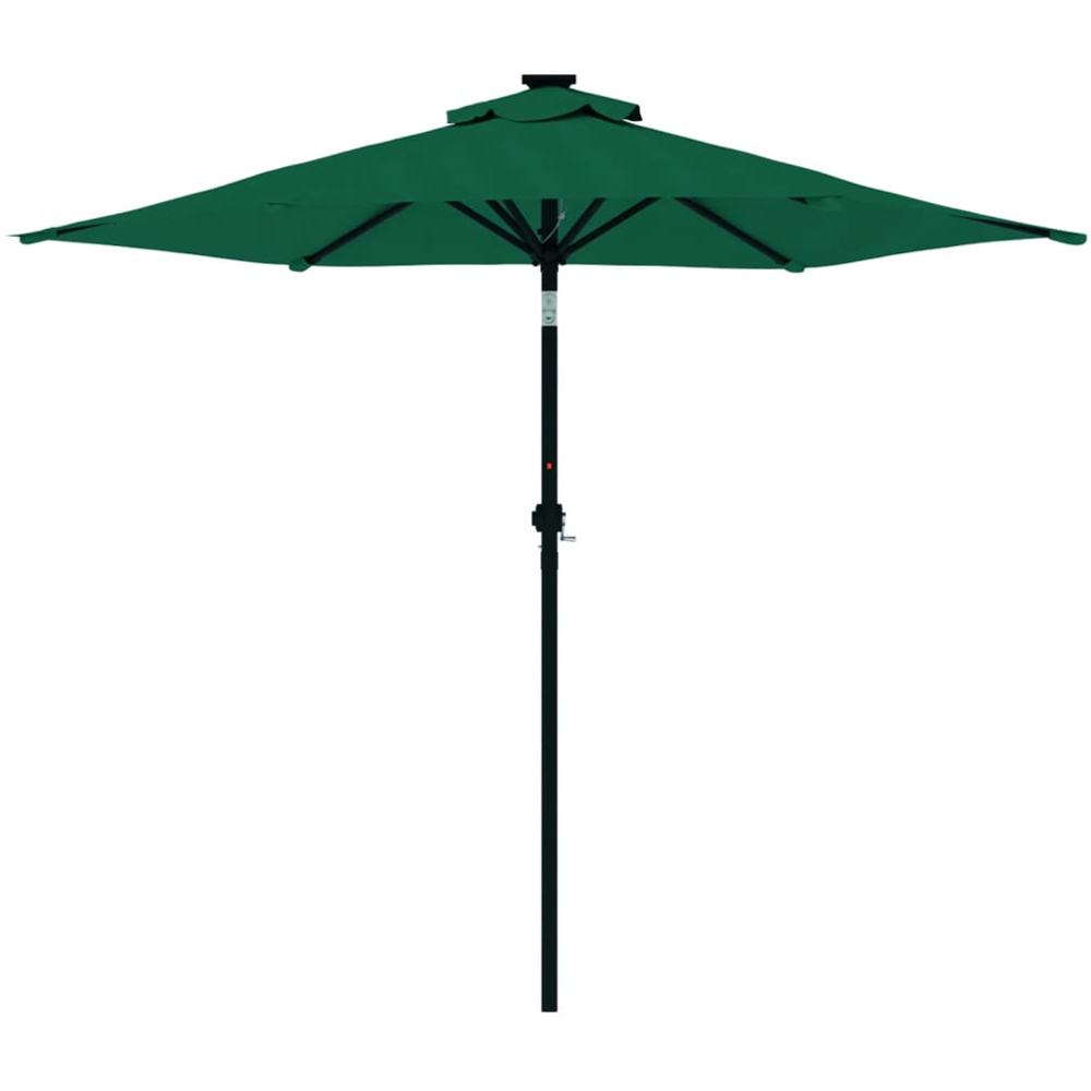 vidaXL Green Garden Parasol with Steel Pole 2.25m Image 3