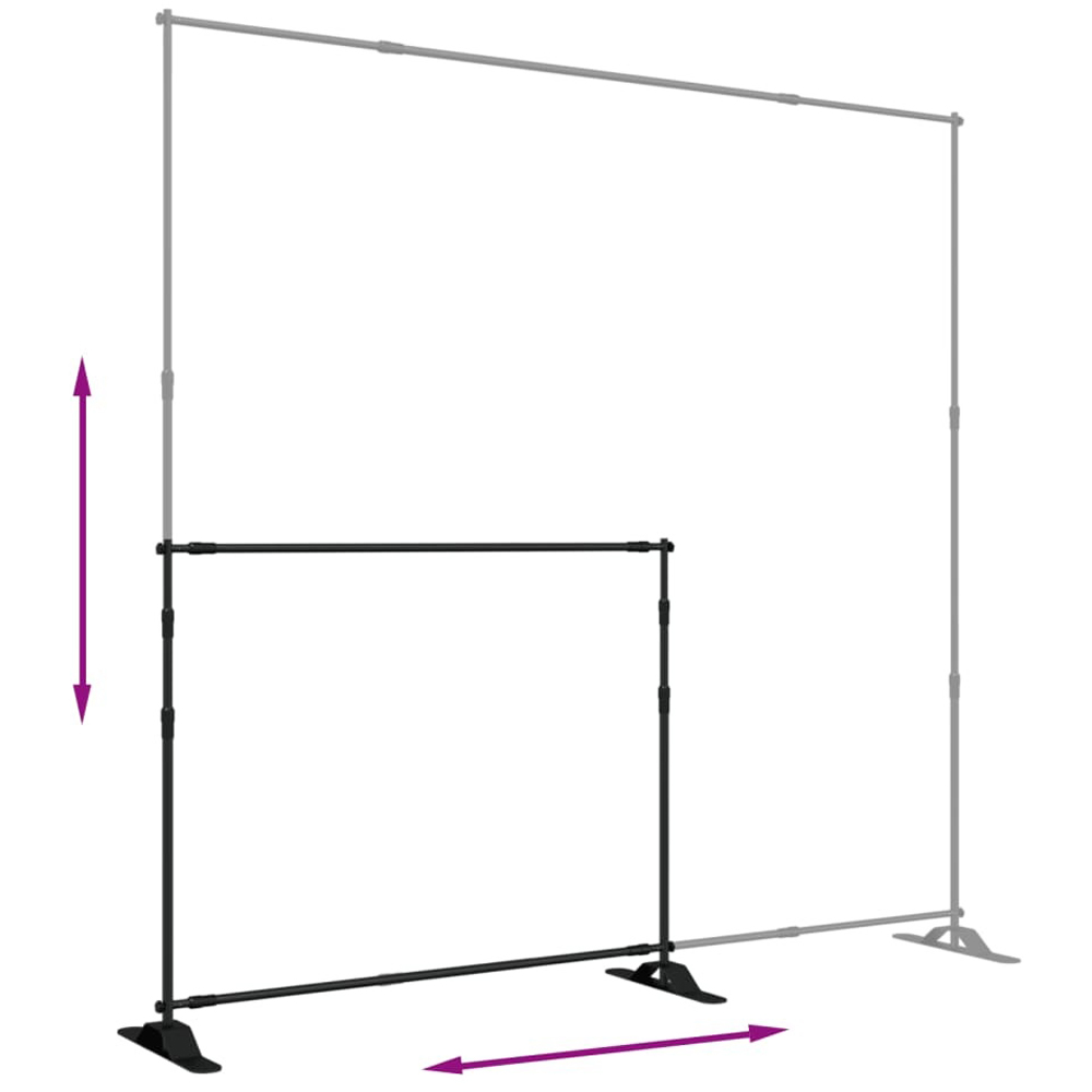 Walplus 8 x 8ft Black Steel Backdrop Stand  Image 8