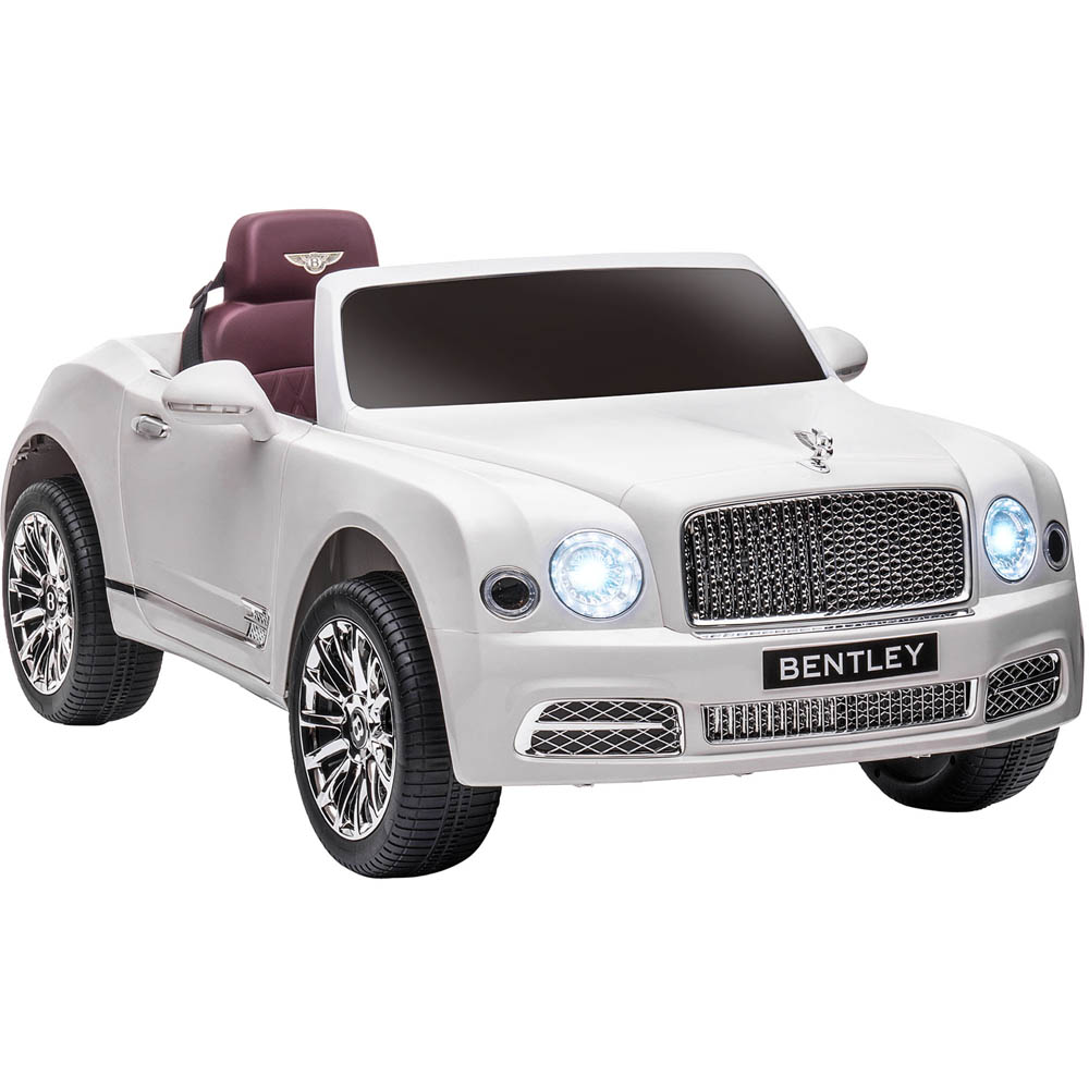 Tommy Toys Bentley Mulsanne Kids Ride On Electric Car White 12V Image 1