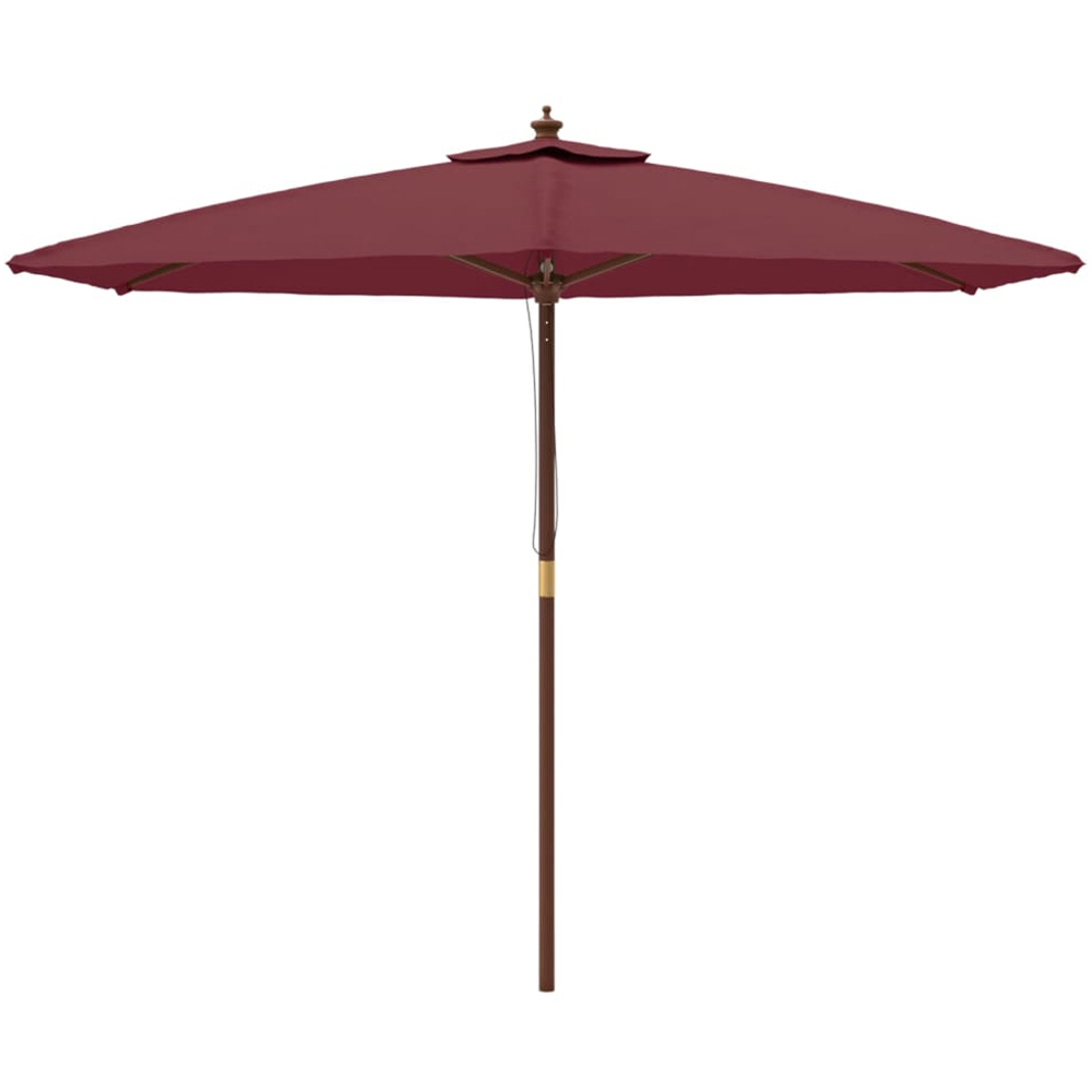 vidaXL Red Garden Parasol 2.4 x 2.9 Image 2