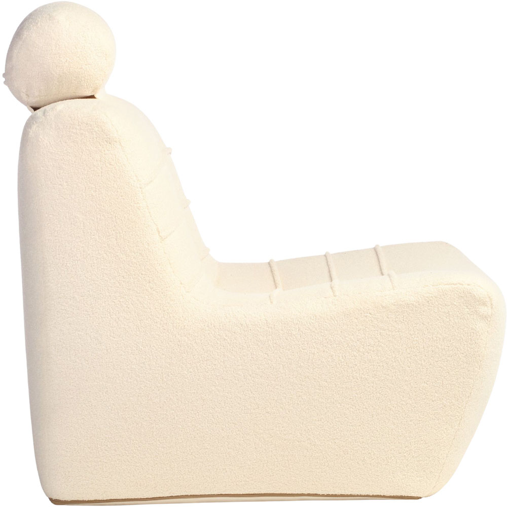 Desser Furniture Vanilla Boucle Fabric Cosy Chair Image 6