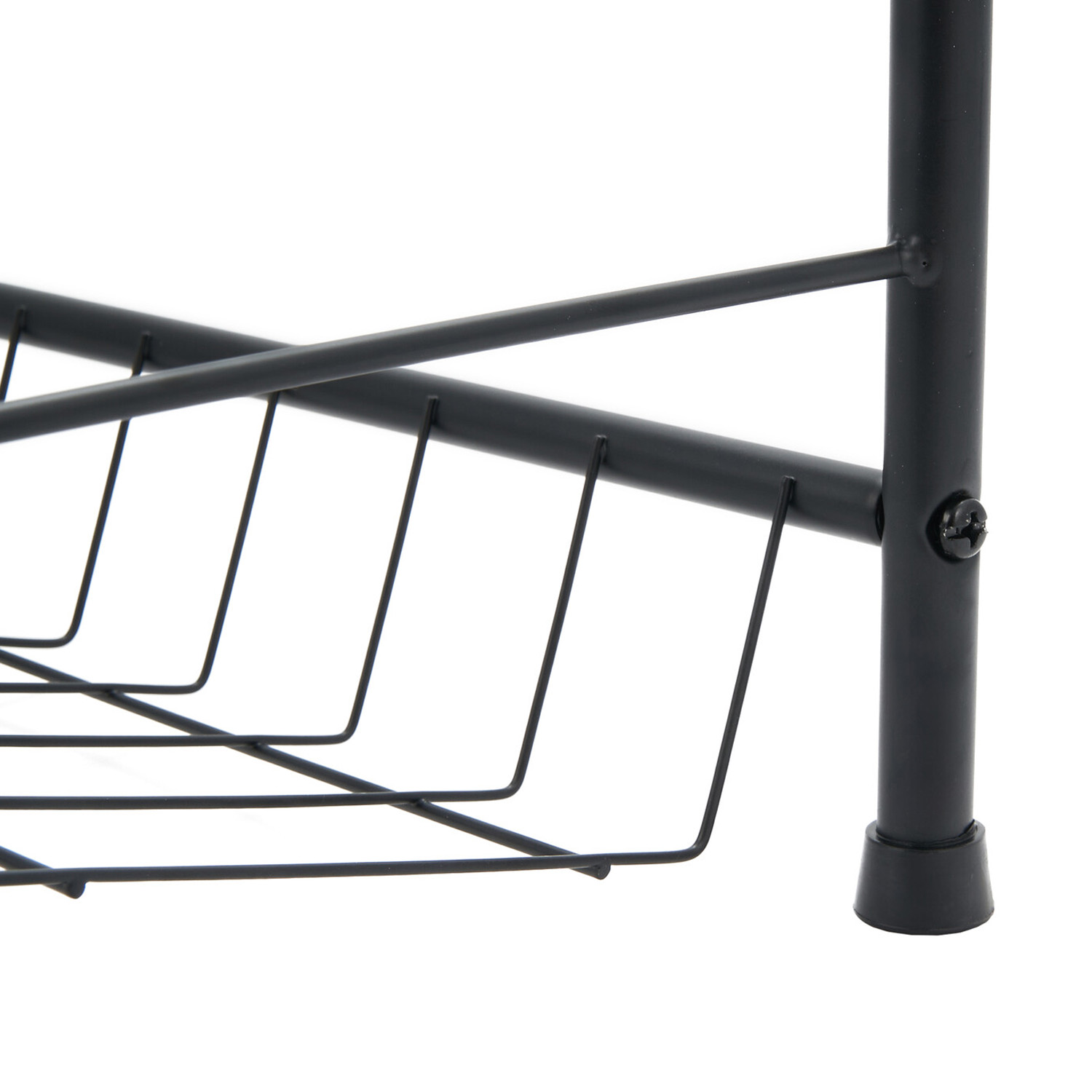 4 Tier Shoe Rack - Black Image 4