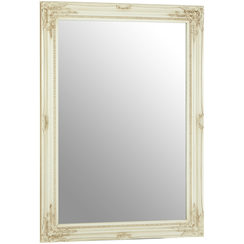 Premier Housewares Andrey Bone White Wall Mirror Image 2