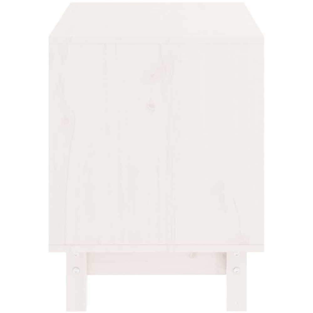 vidaXL White Solid Pine Wood Dog House 50 x 40 x 67cm Image 5