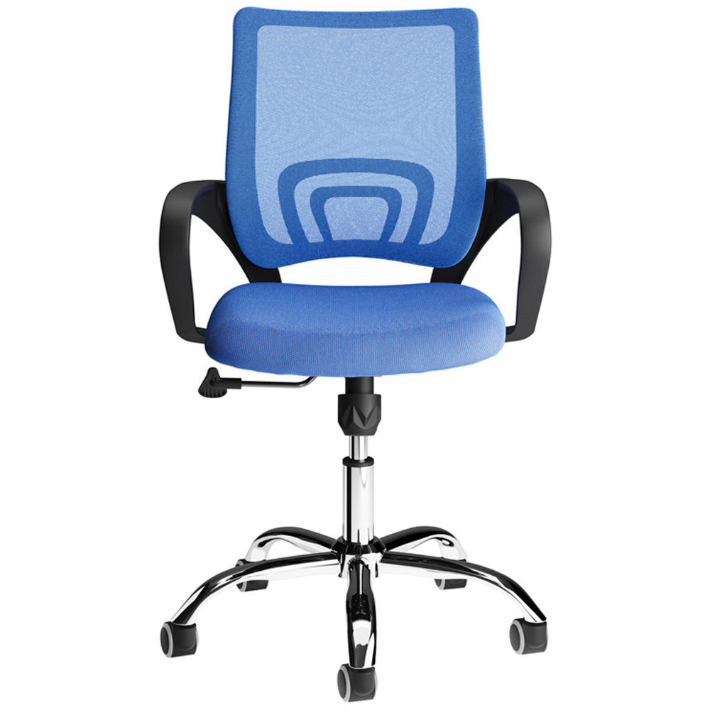 LPD Furniture Tate Blue Mesh Back Swivel Office Chair Image 3