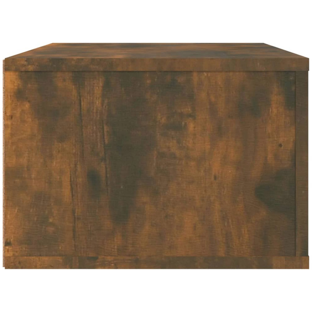 vidaXL 2 Drawer Smoked Oak Wall Mounted TV Cabinet Image 8