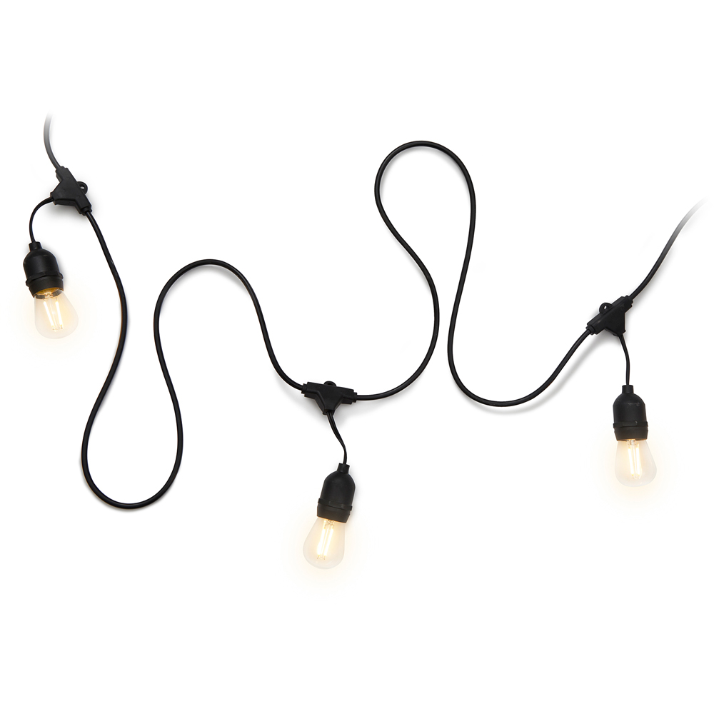 4lite Warm White Festoon Outdoor String Lamps 10m Image 4