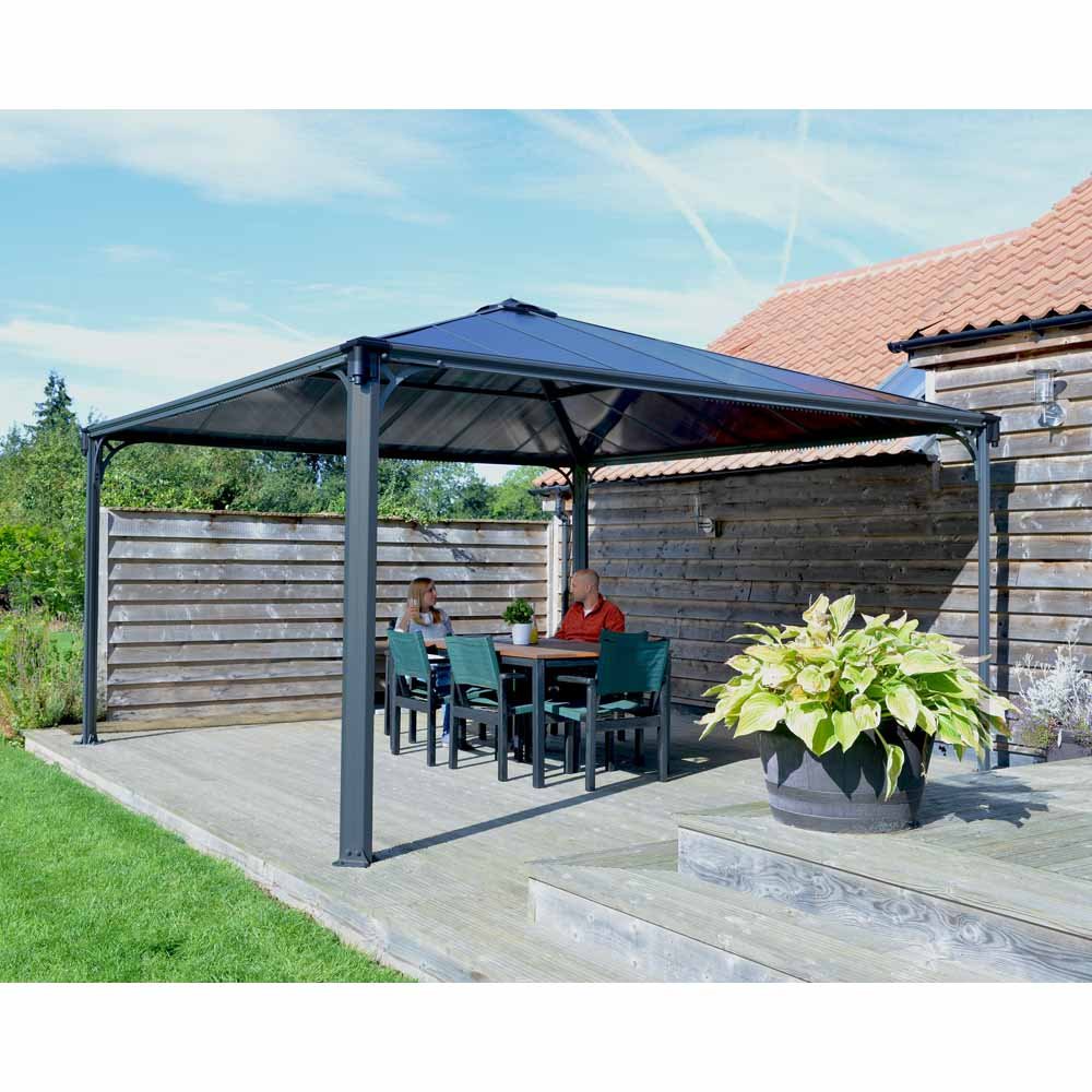 Palram Palmero 4300 4 x 4m Grey Garden Gazebo Image 3