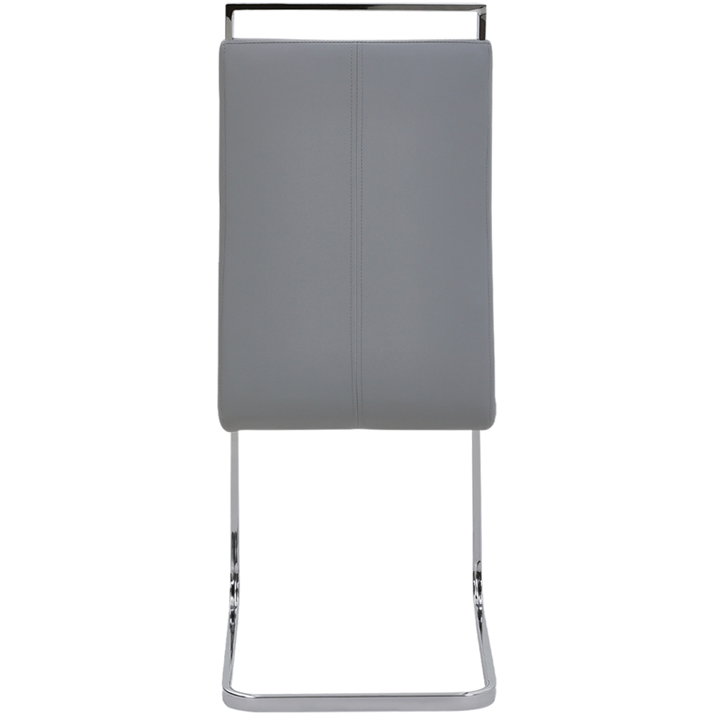 Living and Home Set of 2 Grey Dining Chair Image 4