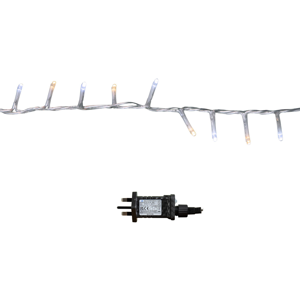 Samuel Alexander TreeBrights 2000 White and Warm White LED Clear Cable Christmas String Lights 50m Image 8