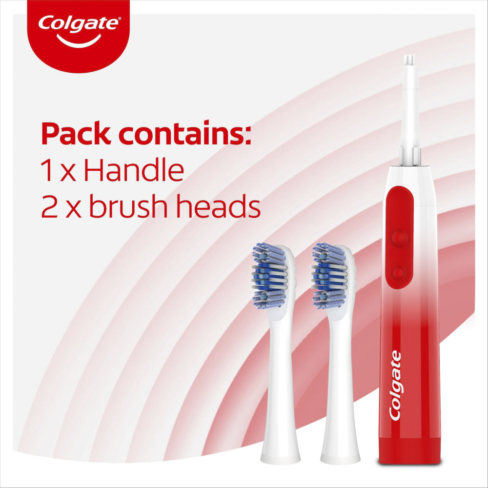 Colgate Floss Tip Battery Toothbrush with 2 Heads Image 7
