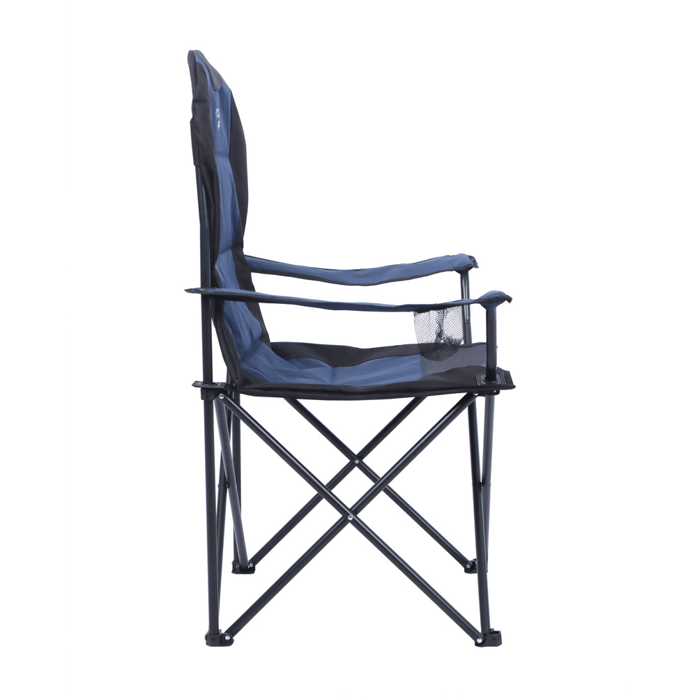 Padded Foldable Camping Chair Blue Image 4