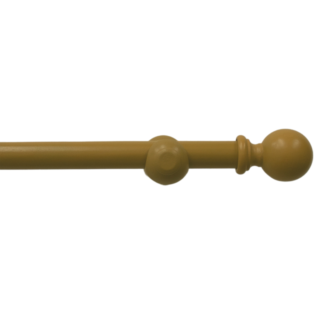 Caecus 200cm Oak Wooden Curtain Pole Image 1
