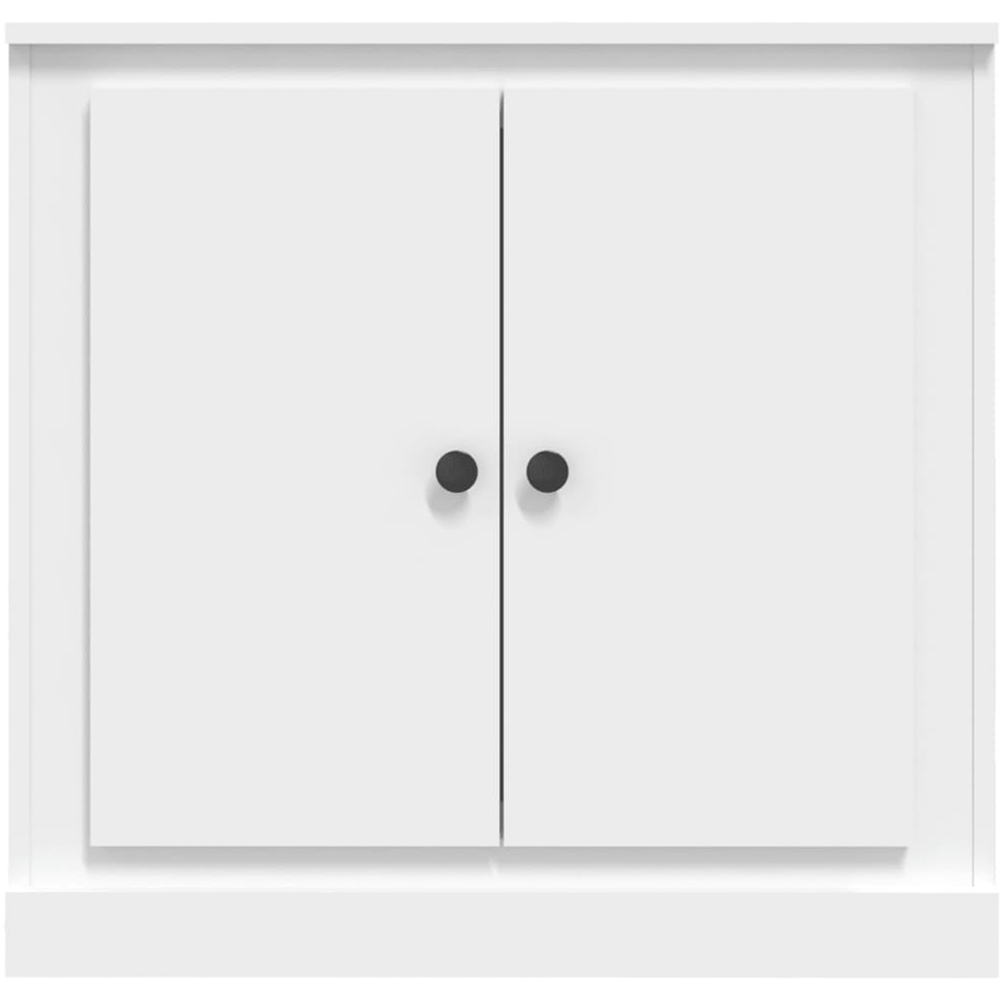 vidaXL 2 Door White Sideboard Image 4