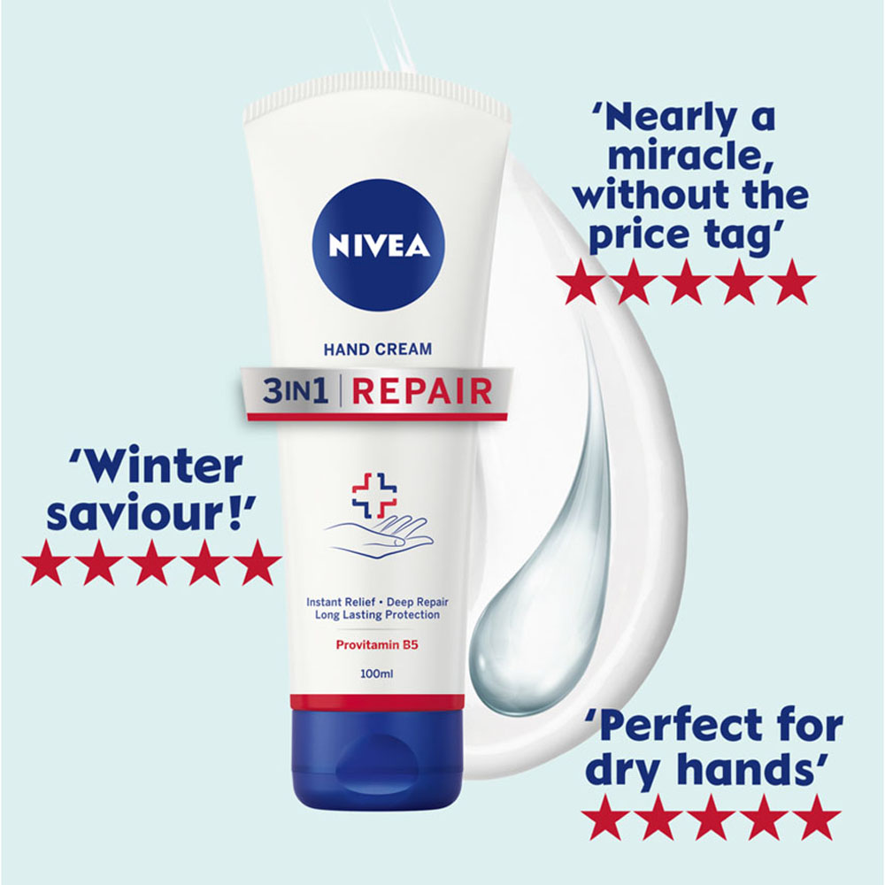 Nivea 3 in 1 Repair Care Hand Cream Image 3