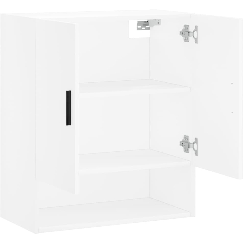 vidaXL 2 Door Single Shelf White Wall Cabinet Image 6
