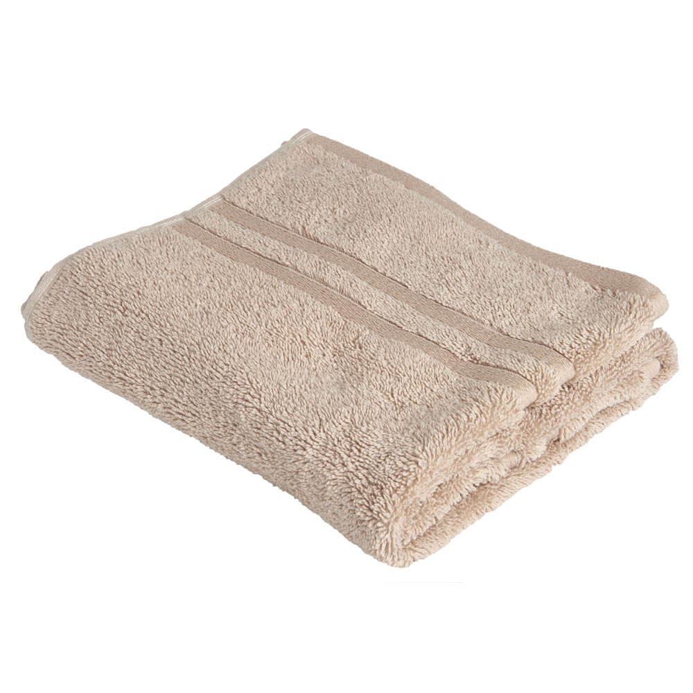 Wilko Best Beige 100% Hygro Cotton Hand Towel Image 1