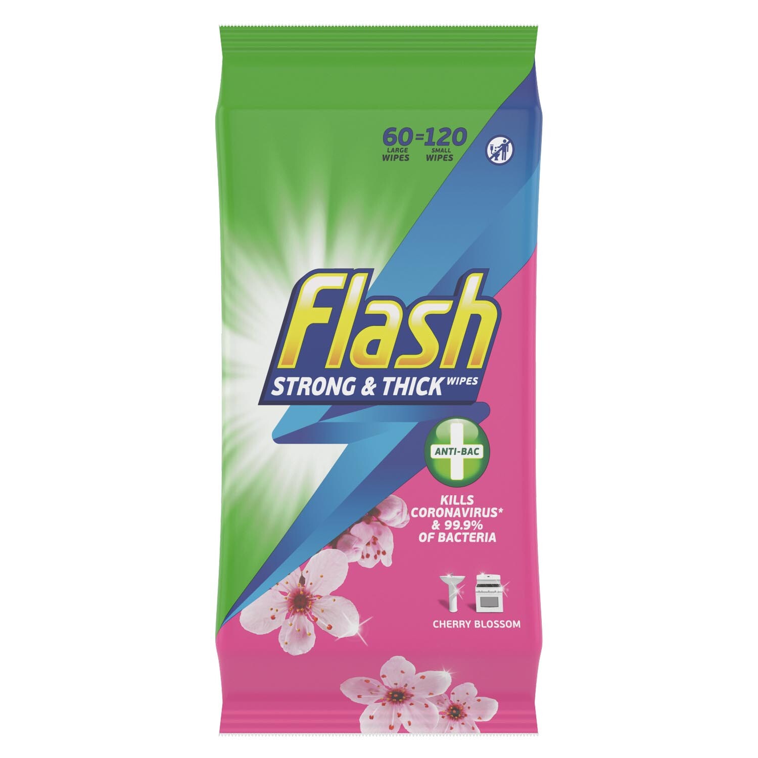 Anti-Bacterial Flash Cherry Blossom Wipes Image