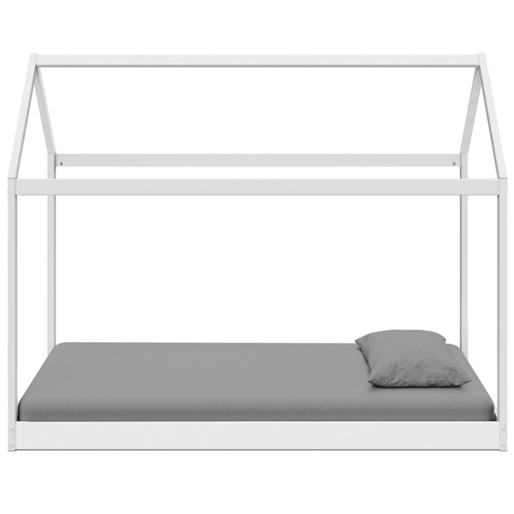 Home Detail Taylor White Wooden Kids House Bed Image 3