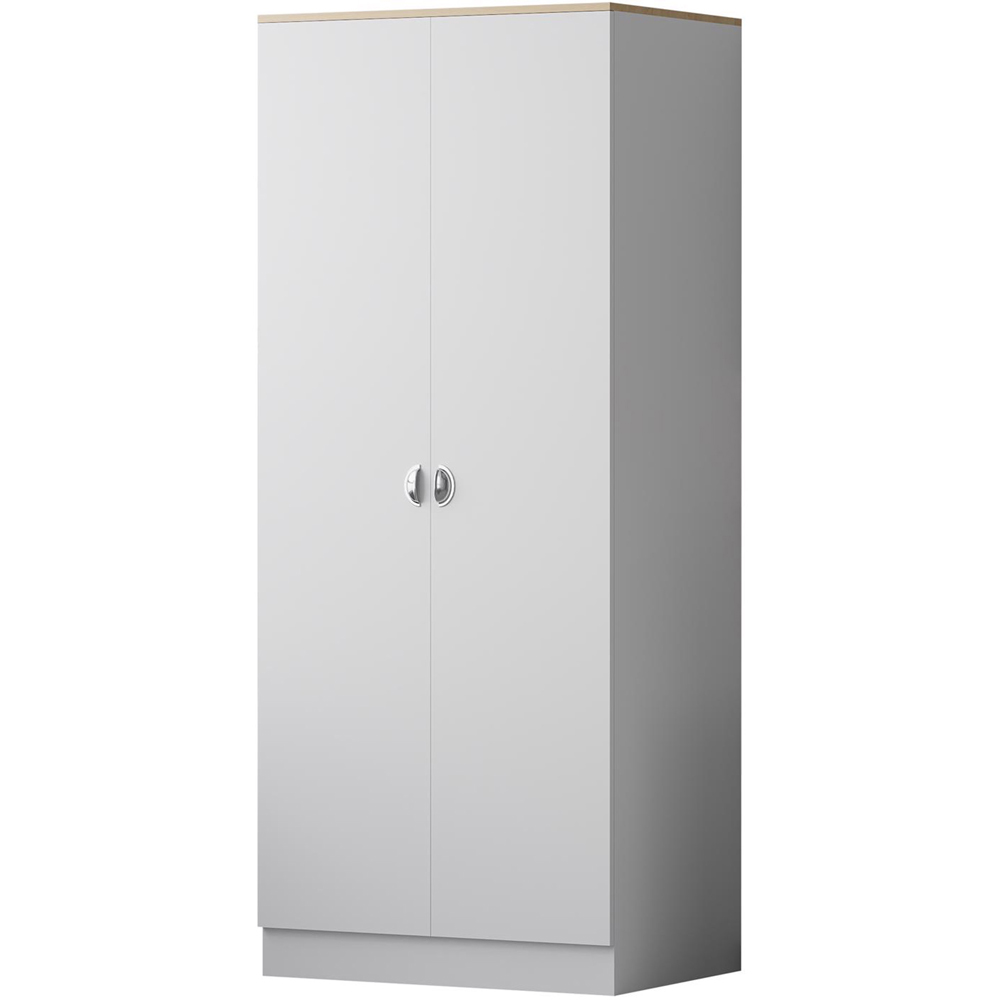 FWStyle Esher 2 Door White Oak Wardrobe Image 2