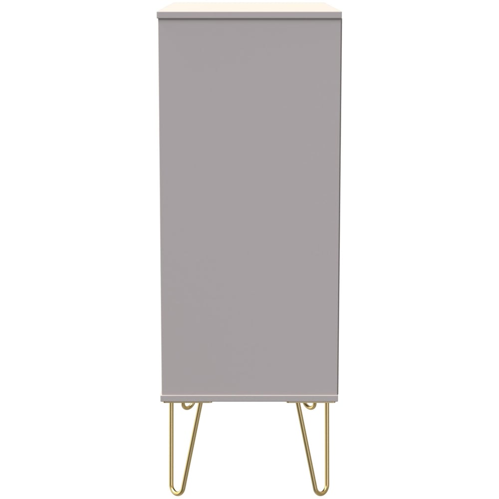 Crowndale Linear 5 Drawer Kashmir Matt Wide Chest of Drawers Ready Assembled Image 4