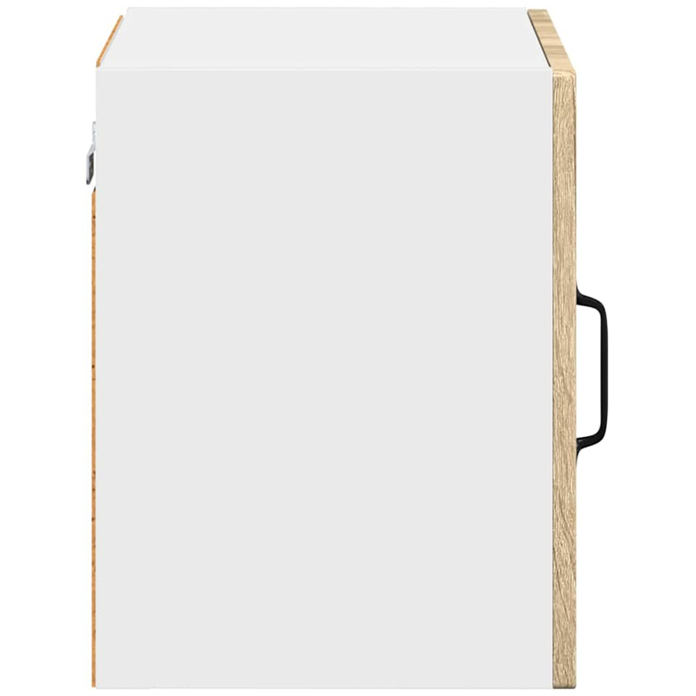 vidaXL Kalmar Single Glass Door Sonoma Oak Wall Mounted Kitchen Cabinet Set of 2 Image 7