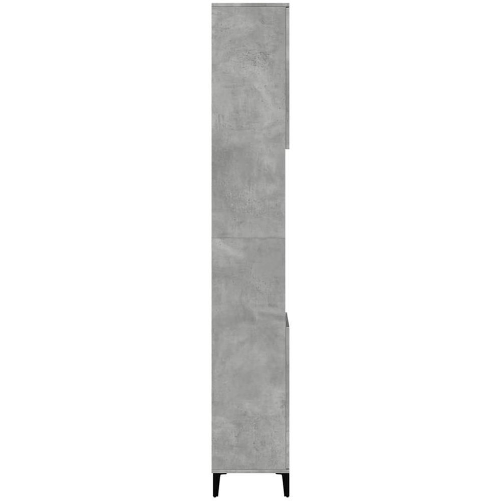 vidaXL 2 Door Grey Wood Bathroom Cabinet Image 6