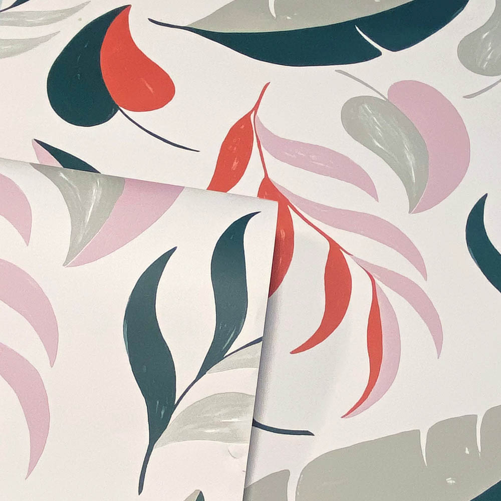 Arthouse Falling Leaves Neutral Wallpaper Image 2