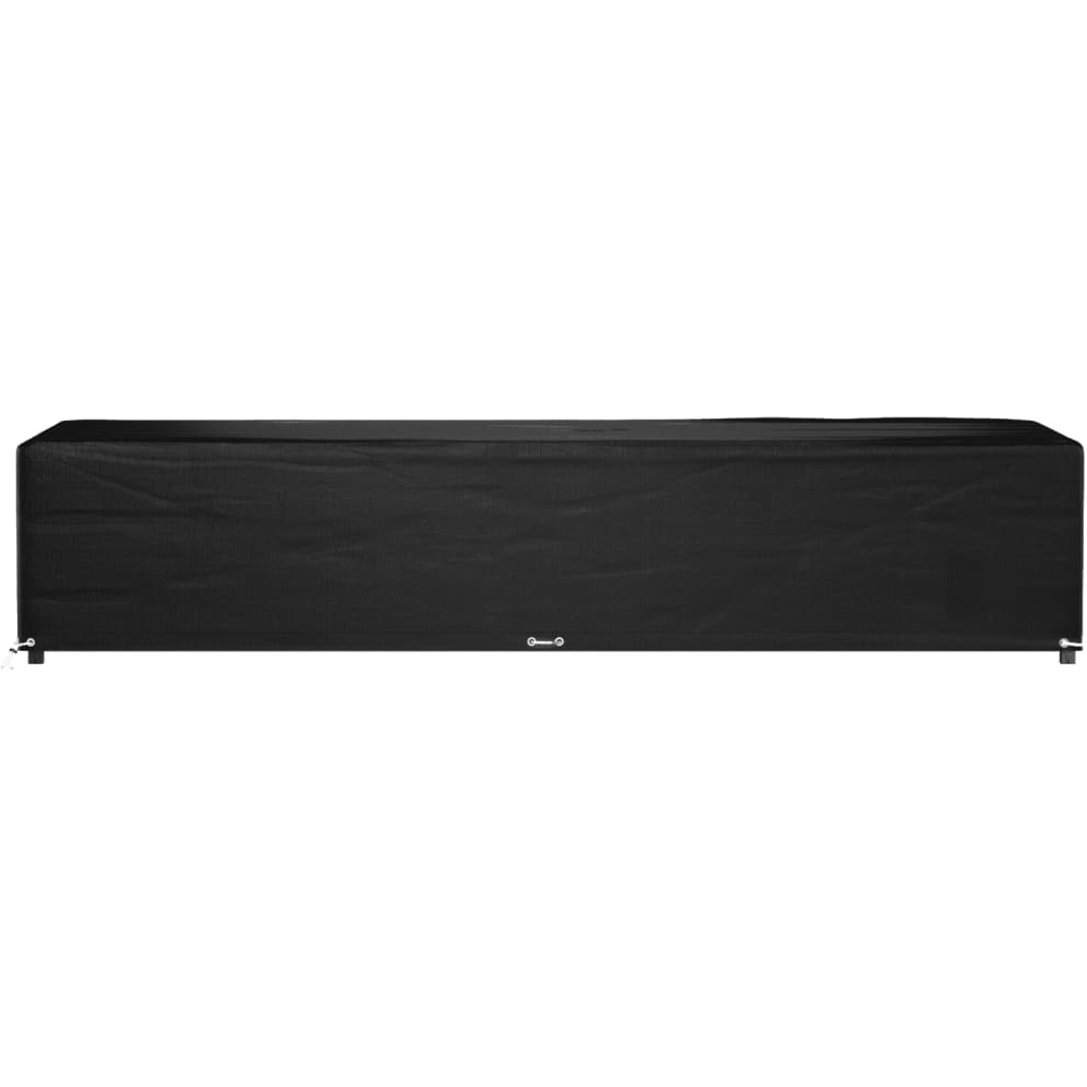 Walplus Black Eyelet Polyethylene Garden Sun Lounger Cover with Eyelets 40 x 205 x 75cm Image 2