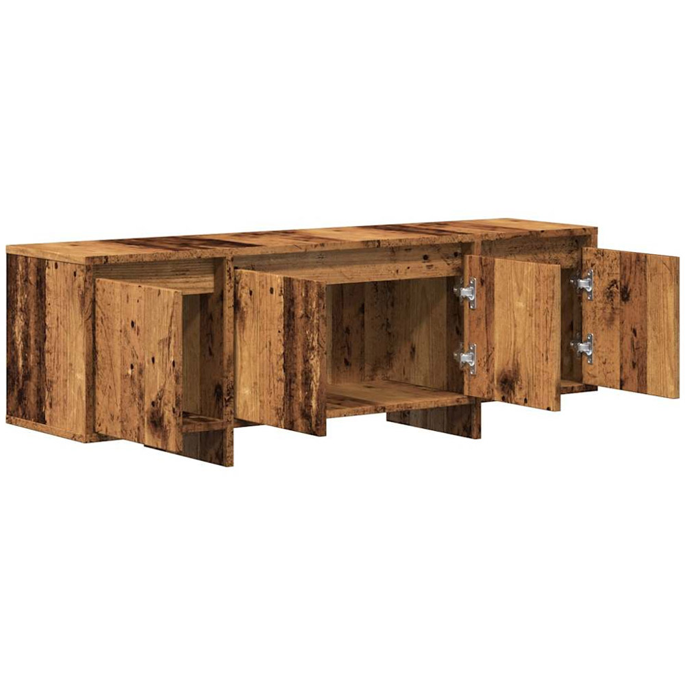 vidaXL 4 Door Old Wood TV Cabinet Image 5