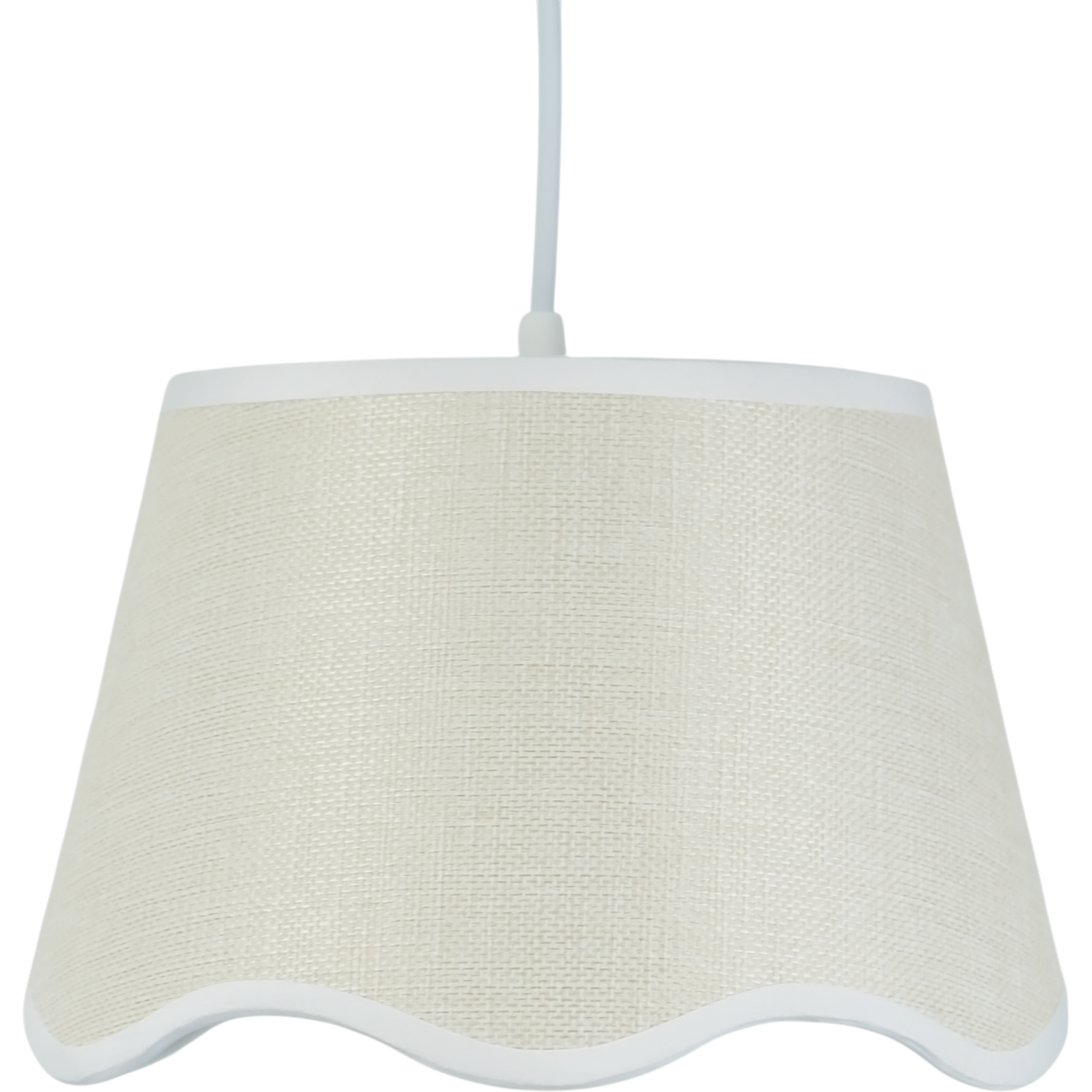 Scallop Shade Natural 25.5cm Image 1