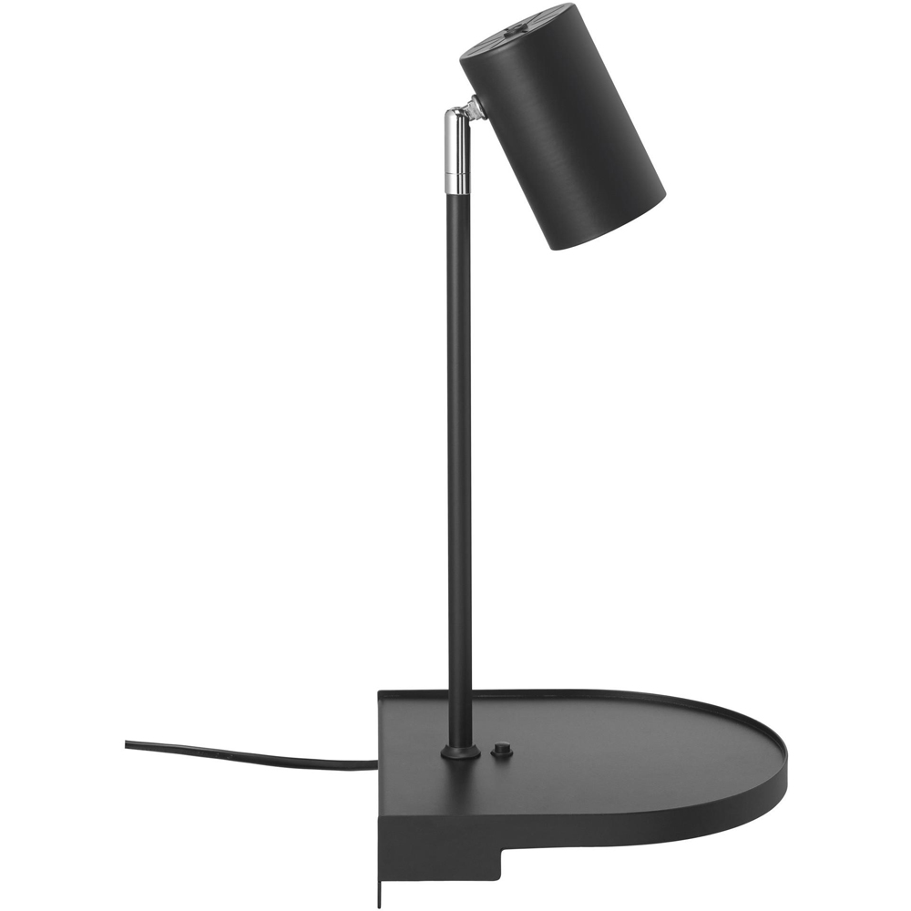 Nordlux Cody Black Wall Lamp with Shelf Image 6