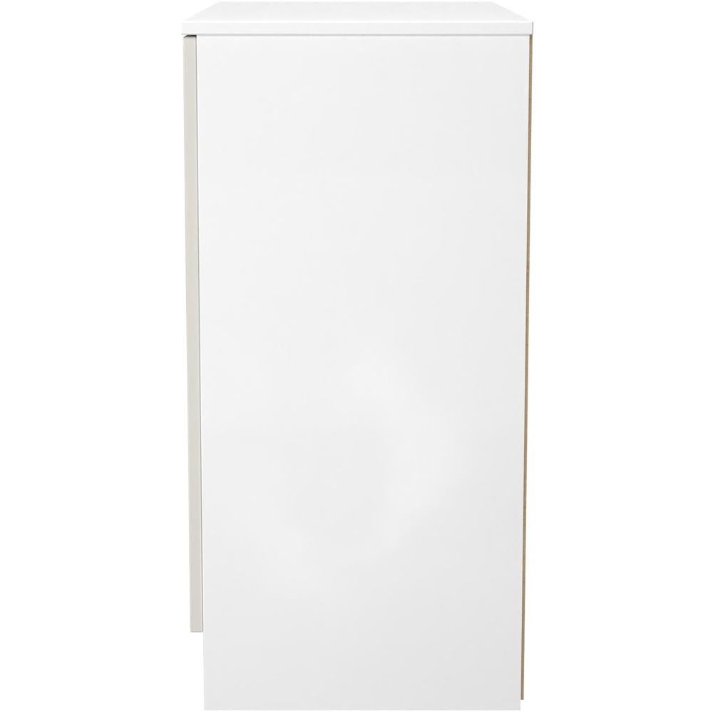 Crowndale Contrast 2 Door Grey Matt and White Cabinet Ready Assembled Image 3