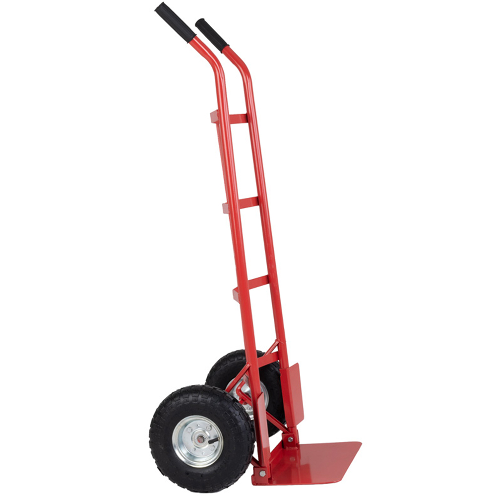 Charles Bentley Red Folding Small Toe Plate Sack Truck 200Kg Image 3