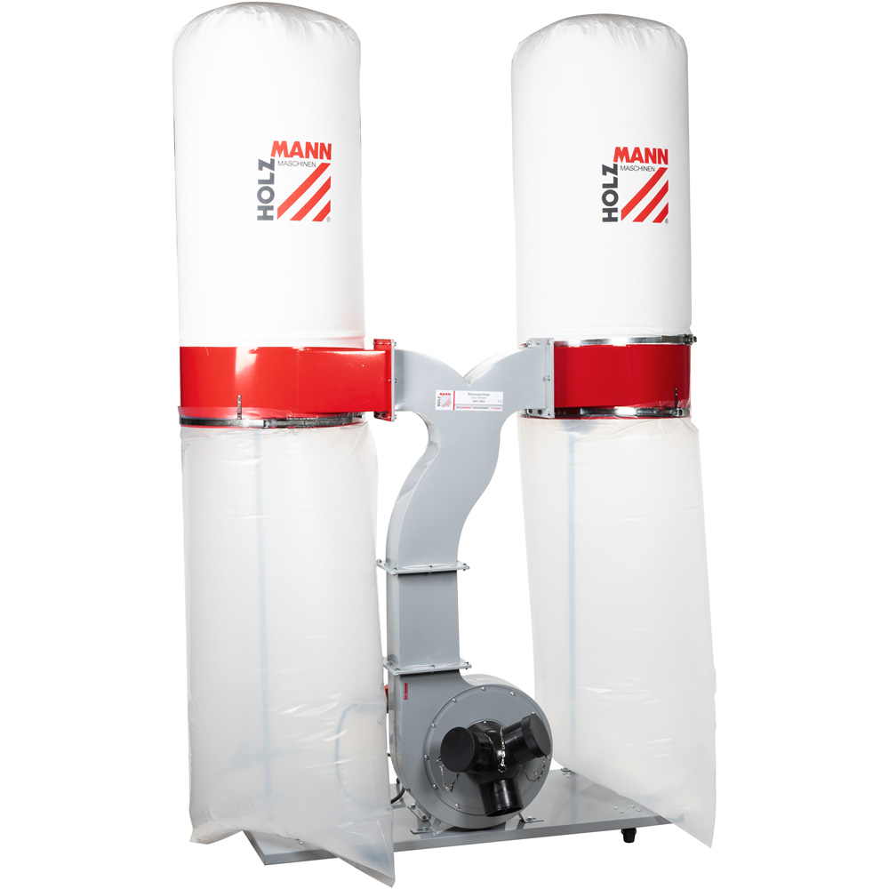 Holzmann ABS3880 Twin Bag Wood Chip Dust Extractor with Triple Inlet 230V Image 2