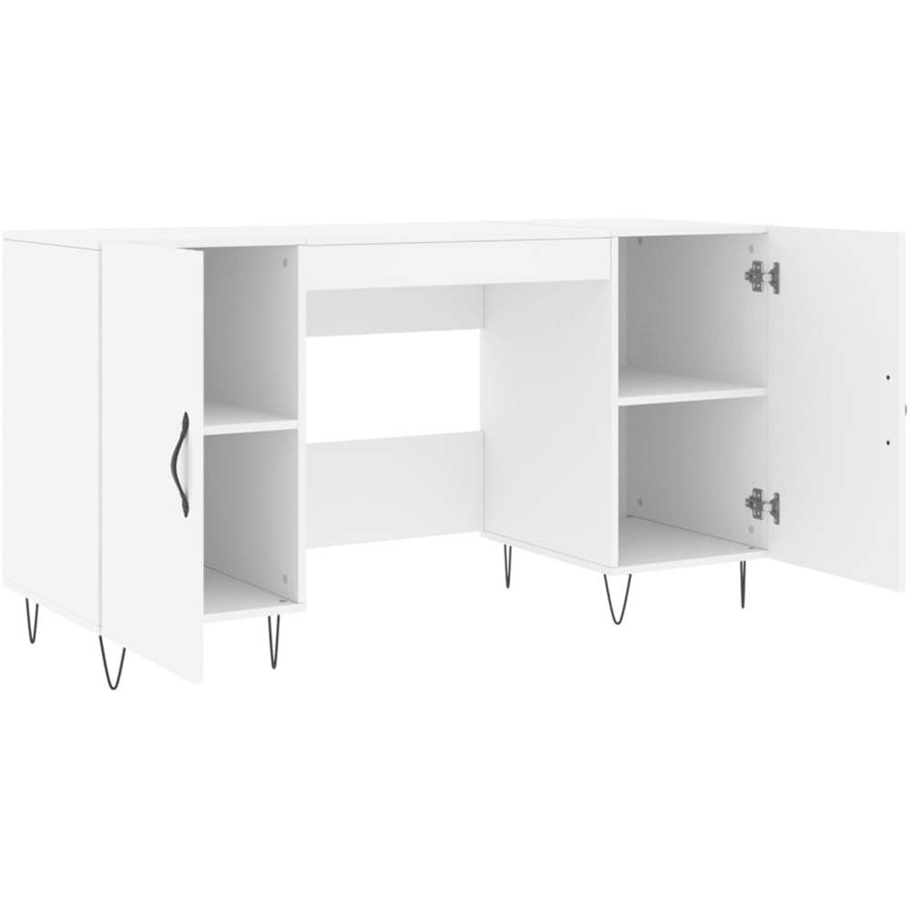 vidaXL 2 Door Modern Desk Grey Image 5