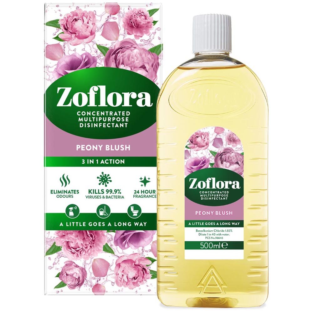 Zoflora Peony Blush Concentrated Disinfectant 500ml Image 2