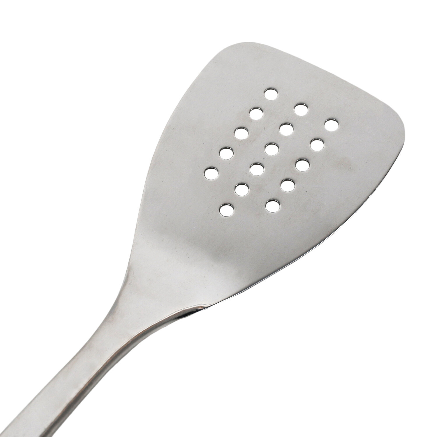 Stainless Steel Slotted Turner with Soft Touch Handle - Grey Image 2