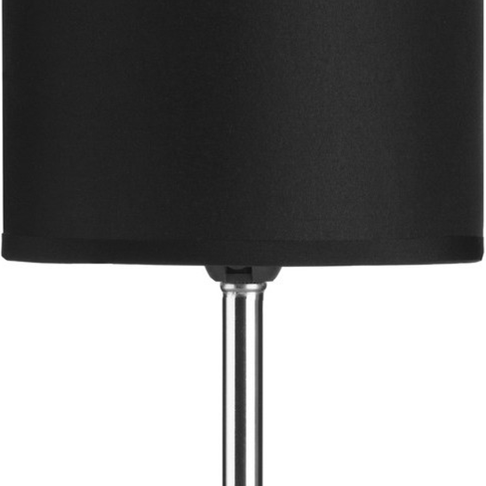 Premier Housewares Chrome and Black Acrylic Ball Table Lamp Image 2