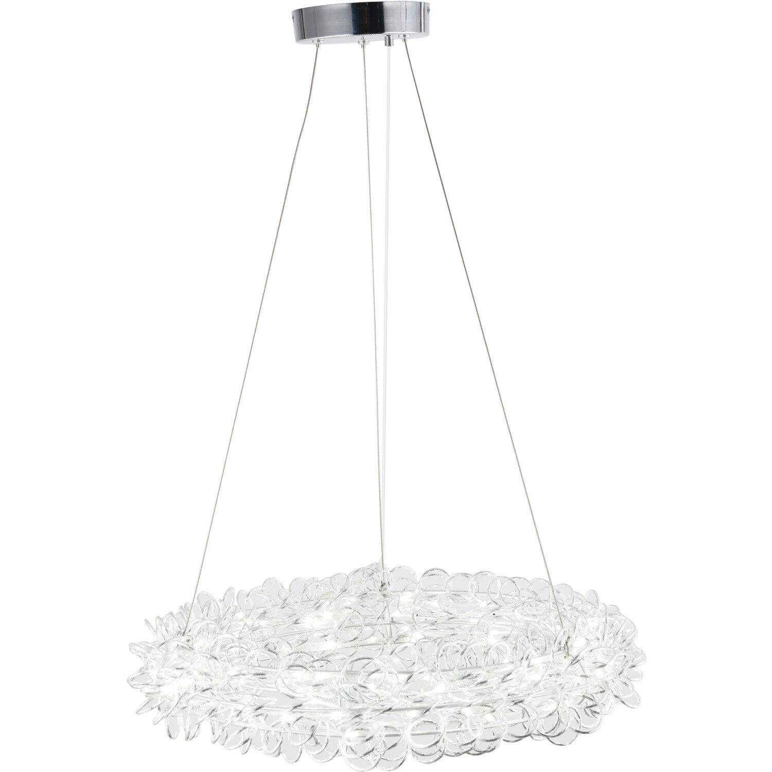Alice LED Ceiling Fitting Silver Image 1