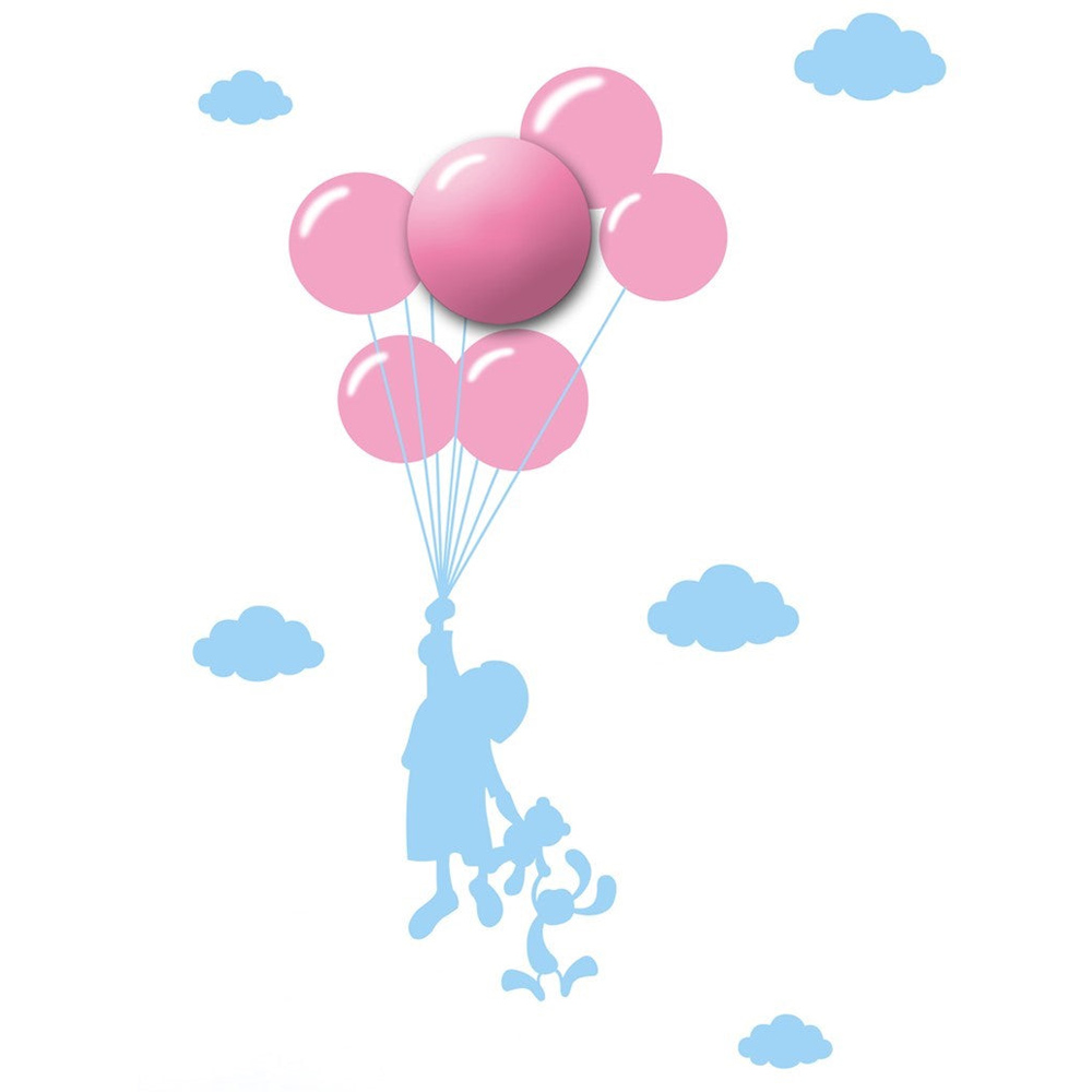 Milagro Balloons Pink LED Childrens Lamp 230V Image 1