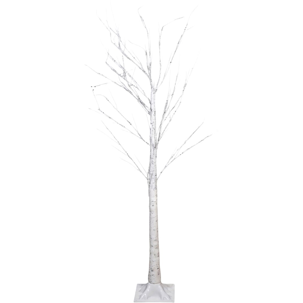 St Helens Cool White 48 LED Birch Tree 4ft Image 1