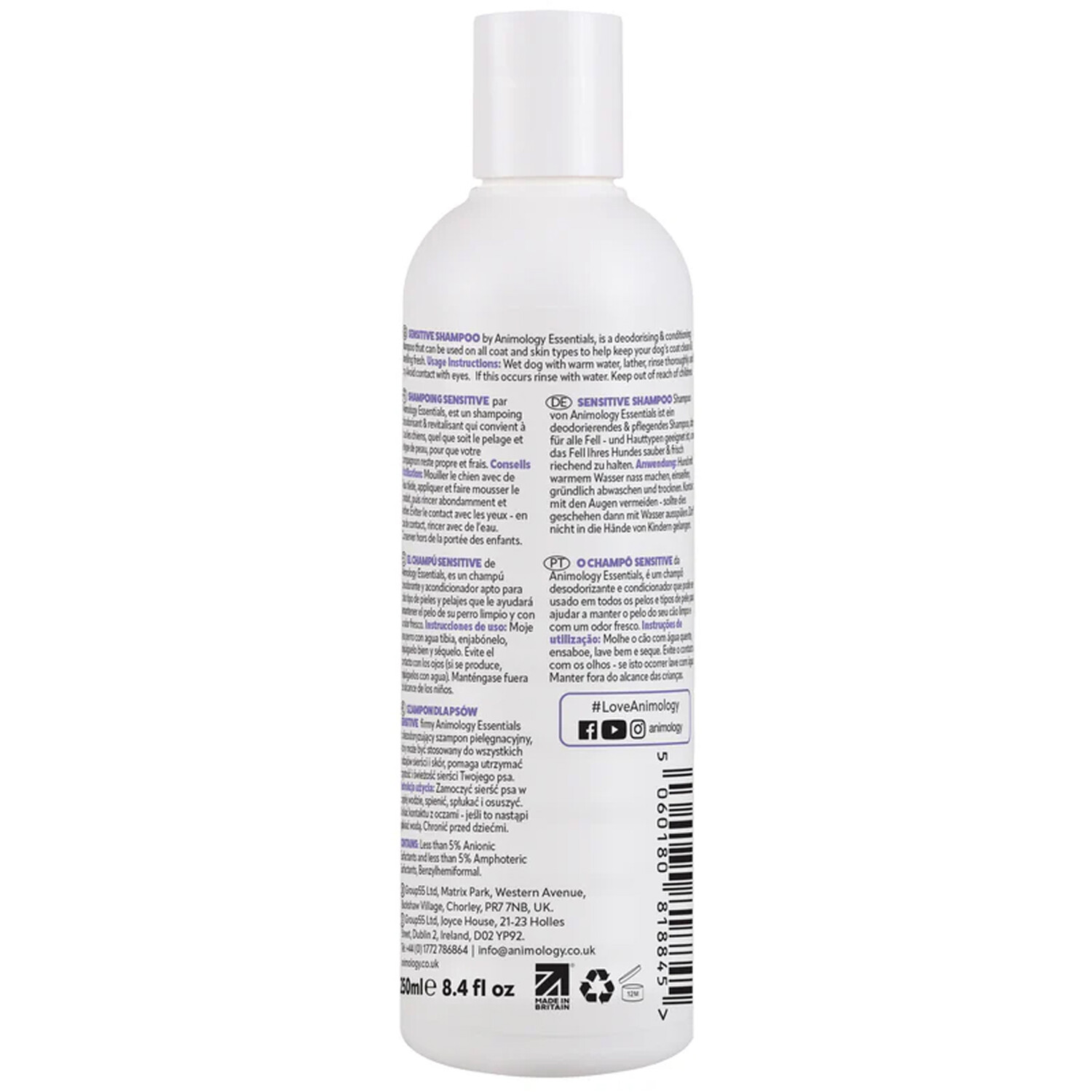 Animology Essentials Dog Shampoo Bubblegum Swirl Image 2