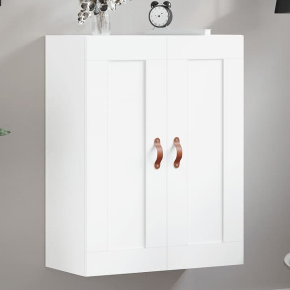 vidaXL 2 Door White Wall Mounted Cabinet Image 1