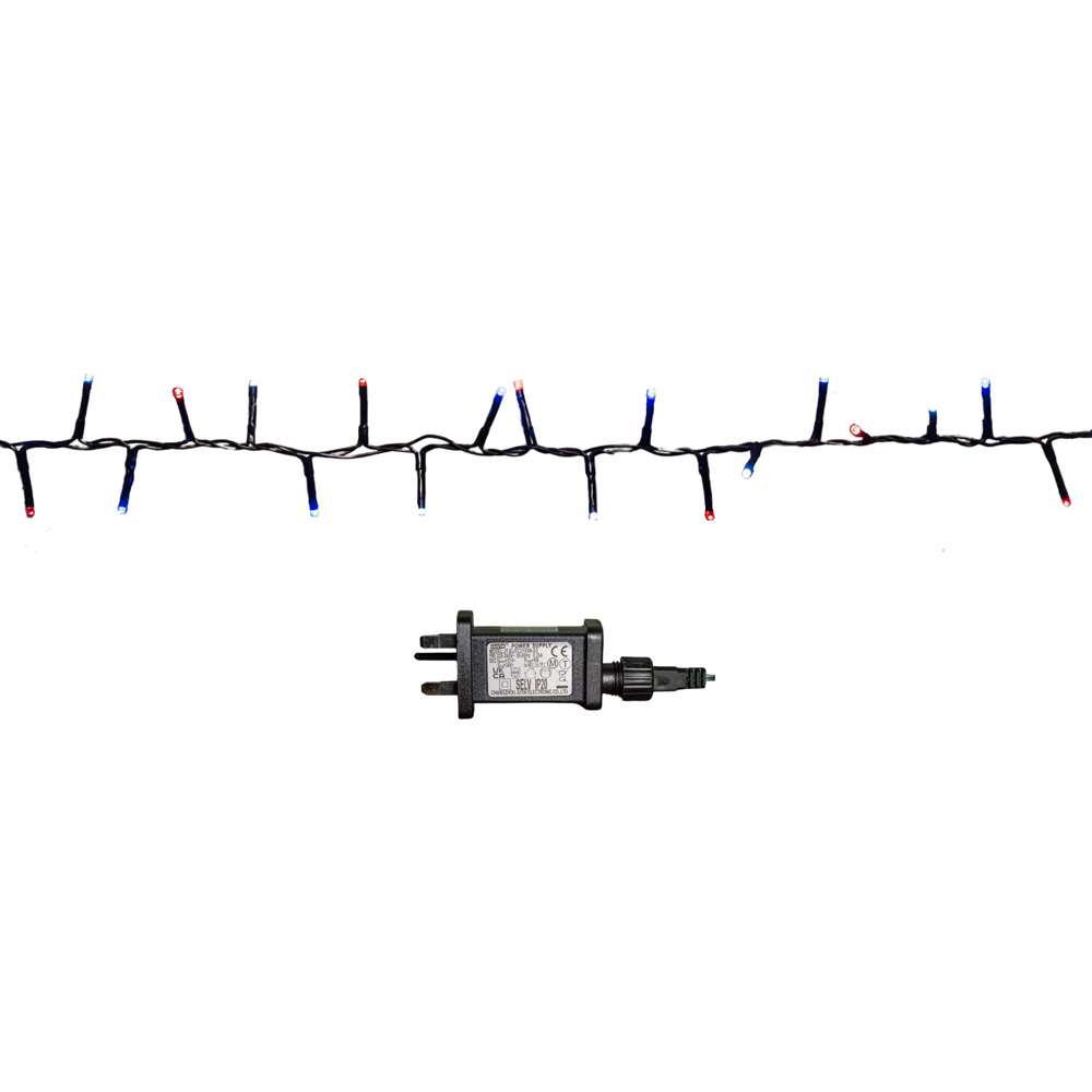Samuel Alexander SupaBrights 5000 Blue Red and White LED Multi-Function String Light 125m Image 2
